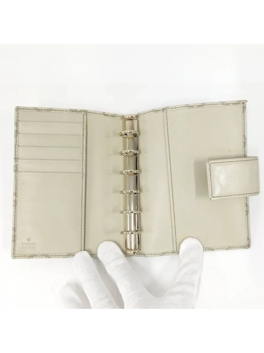 Gucci Notebook Cover Guccissima Leather Ivory Agenda